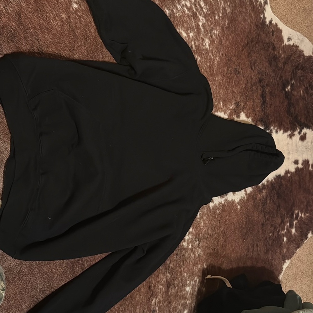 Women’s plain black hoodie